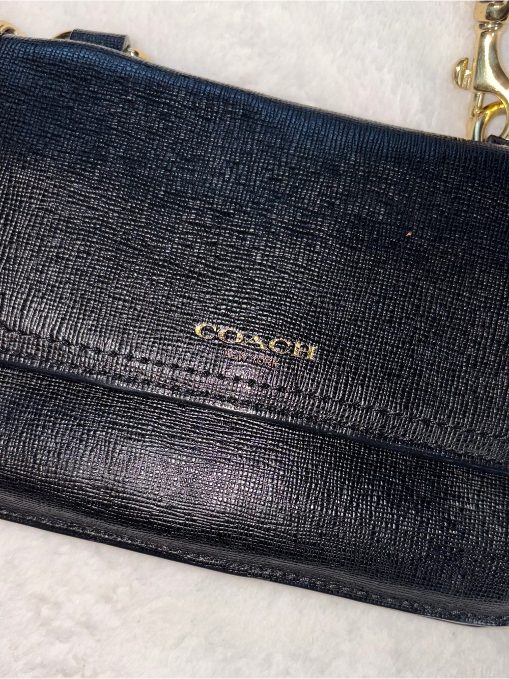 COACH Leather Wallet Crossbody - Picture 2 of 12